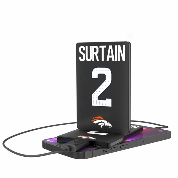 Pat Surtain II Denver Broncos 2 Ready 2500mAh Credit Card Powerbank