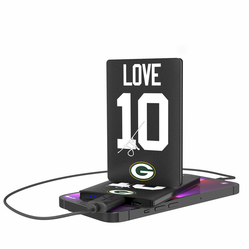 Jordan Love Green Bay Packers 10 Ready 2500mAh Credit Card Powerbank