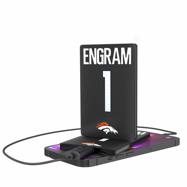Evan Engram Denver Broncos 1 Game Tactic 2500mAh Credit Card Powerbank