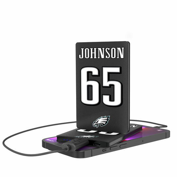 Lane Johnson Philadelphia Eagles 65 Ready 2500mAh Credit Card Powerbank