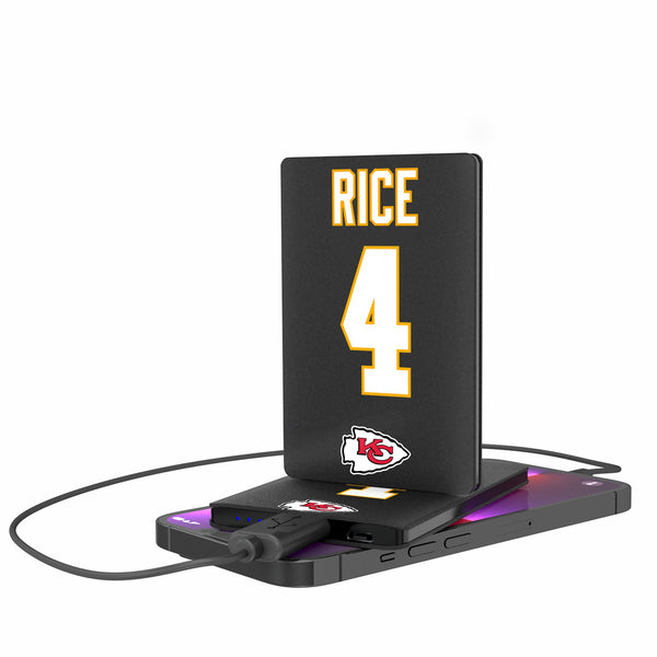 Rashee Rice Kansas City Chiefs 4 Ready 2500mAh Credit Card Powerbank