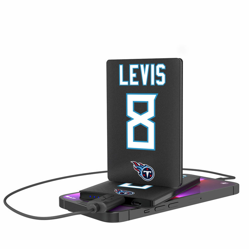 Will Levis Tennessee Titans 8 Ready 2500mAh Credit Card Powerbank