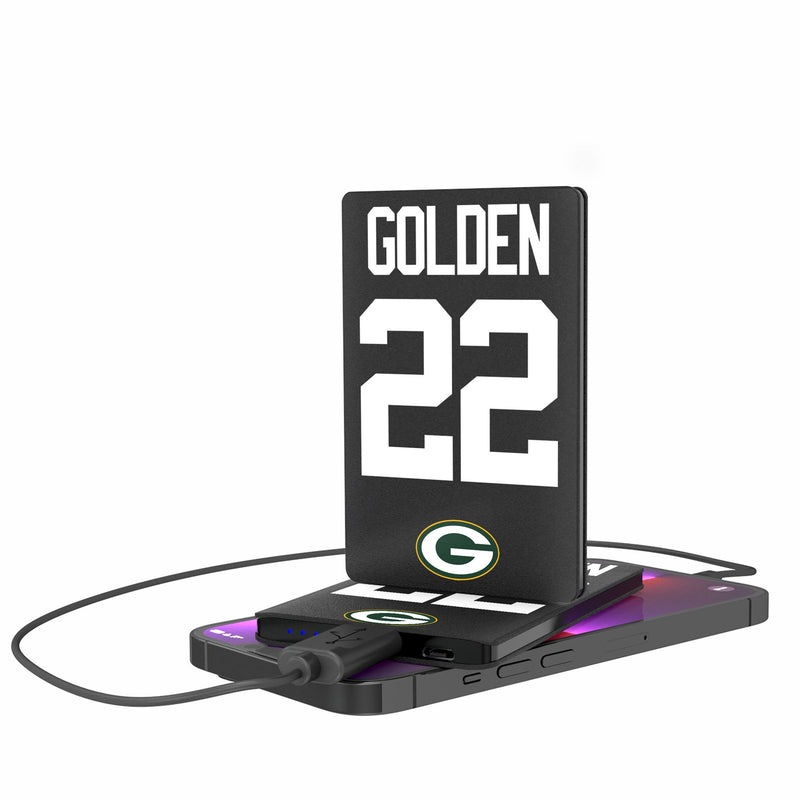 Matthew Golden Green Bay Packers 22 Game Tactic 2500mAh Credit Card Powerbank