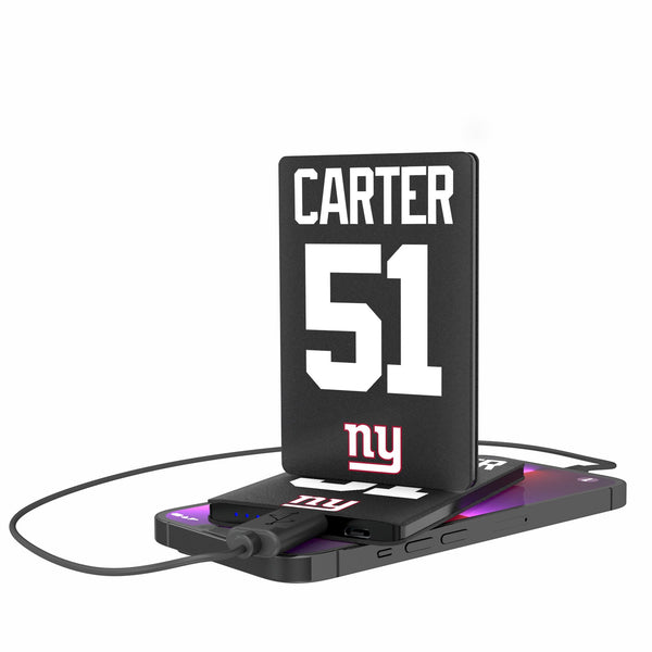 Abdul Carter New York Giants 51 Game Tactic 2500mAh Credit Card Powerbank