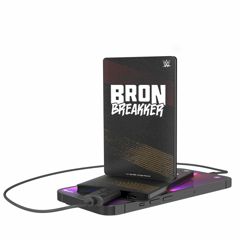 Bron Breakker Steel 2500mAh Credit Card Powerbank