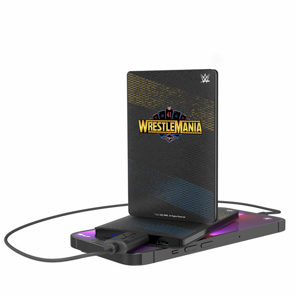 WrestleMania 41 Steel 2500mAh Credit Card Powerbank