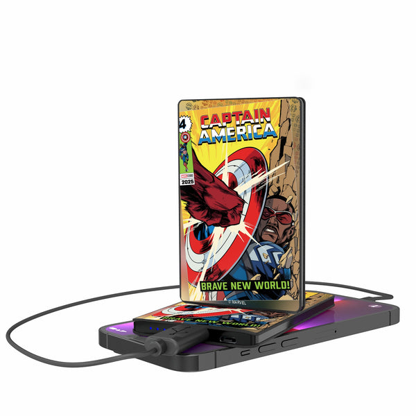 Marvel Avengers Sam Wilson Captain America Classic Cover 2500mAh Credit Card Powerbank