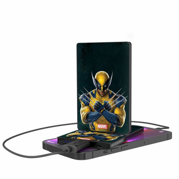 Marvel Deadpool Wolverine Badge 2500mAh Credit Card Powerbank