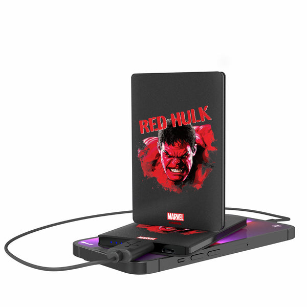 Marvel Avengers Red Hulk Badge 2500mAh Credit Card Powerbank