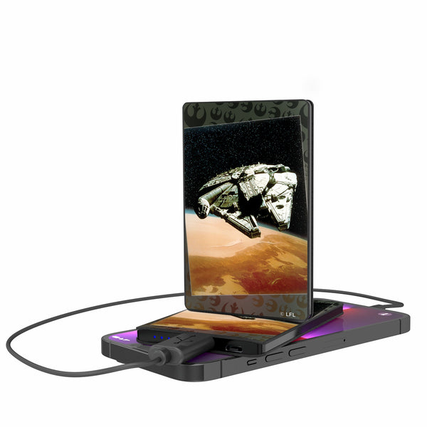 Star Wars Millennium Falcon Portrait 2500mAh Credit Card Powerbank