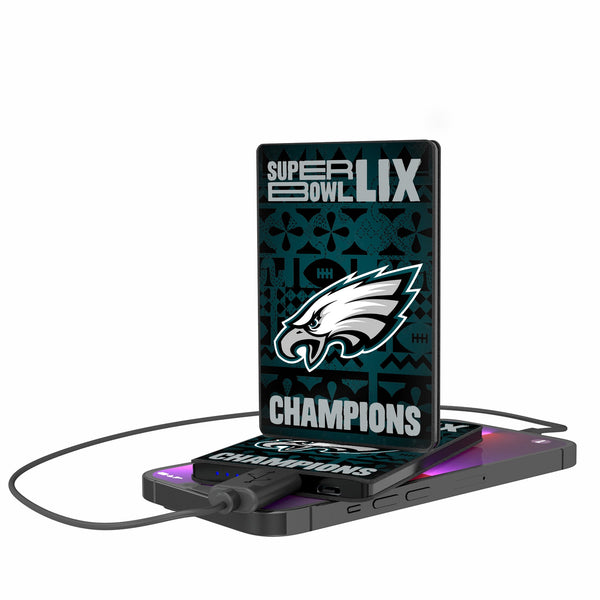 Philadelphia Eagles 2025 Super Bowl 2500mAh Credit Card Powerbank