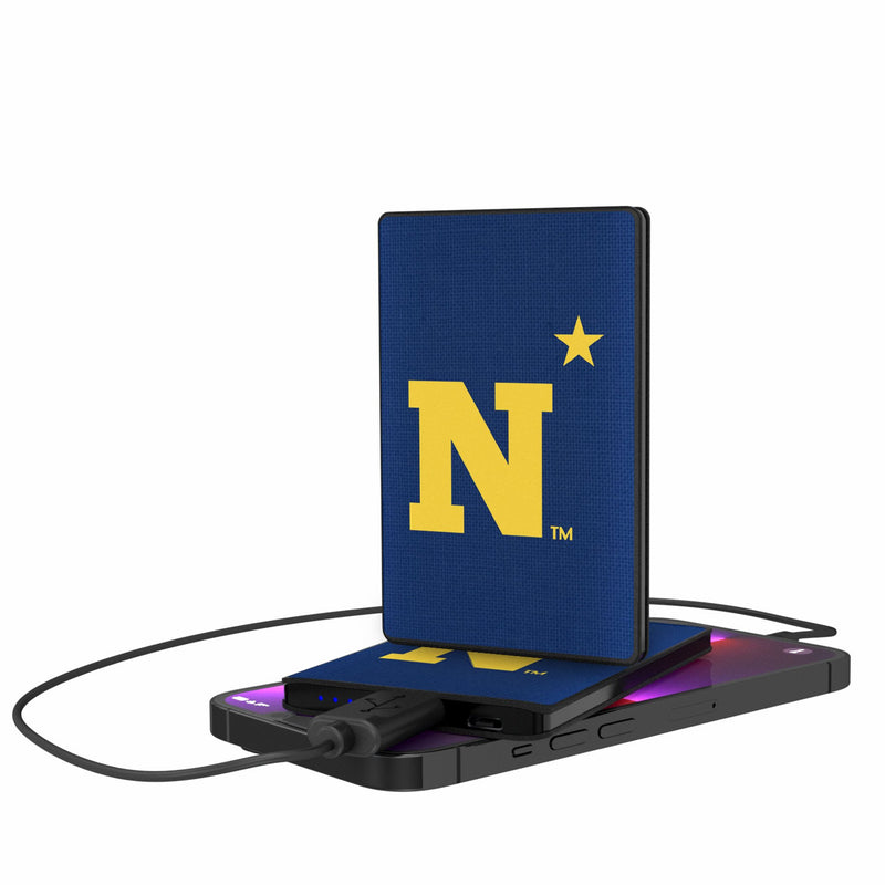 United State Naval Academy Midshipmen Solid 2500mAh Credit Card Powerbank