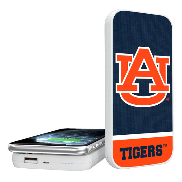 University of Auburn Tigers Endzone Solid 5000mAh Portable Wireless Charger