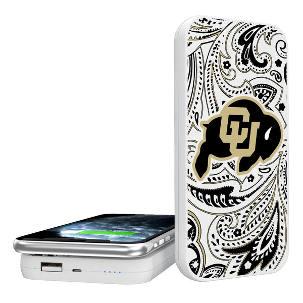 University of Colorado Buffaloes Paisley 5000mAh Portable Wireless Charger