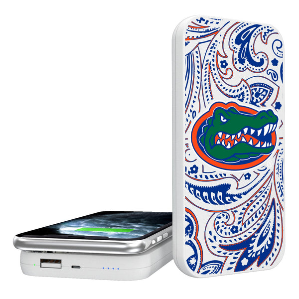 University of Florida Gators Paisley 5000mAh Portable Wireless Charger