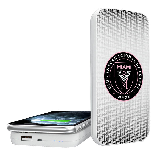 Inter Miami CF  Linen 5000mAh Portable Wireless Charger