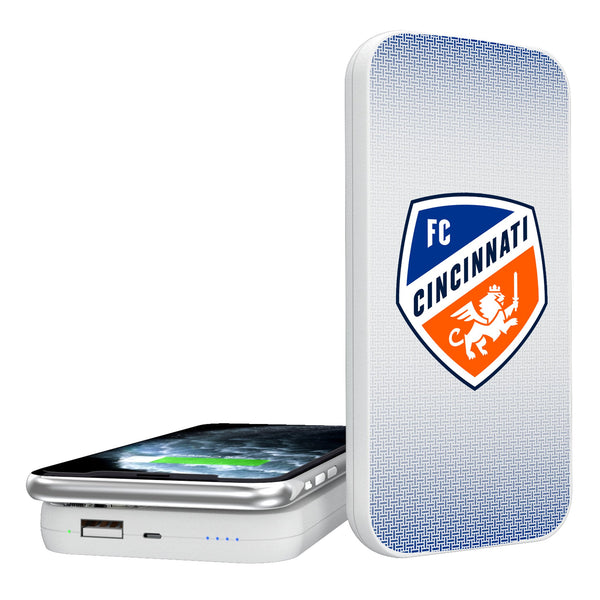 FC Cincinnati  Linen 5000mAh Portable Wireless Charger