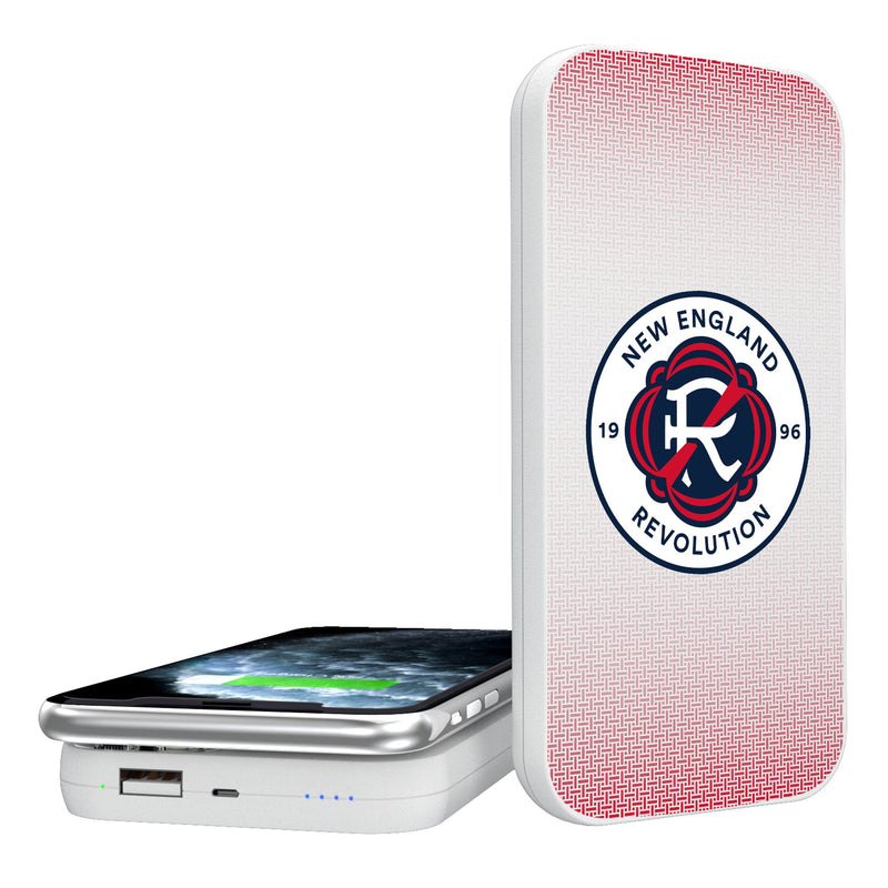 New England Revolution  Linen 5000mAh Portable Wireless Charger