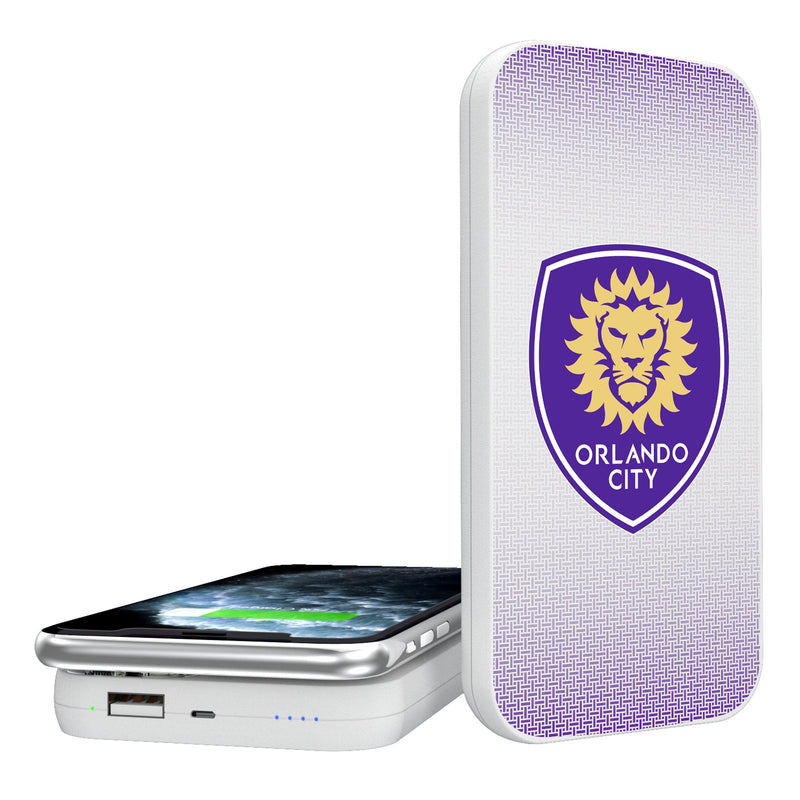 Orlando City Soccer Club  Linen 5000mAh Portable Wireless Charger