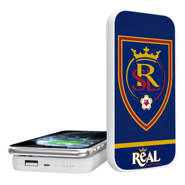 Real Salt Lake   Endzone Solid 5000mAh Portable Wireless Charger