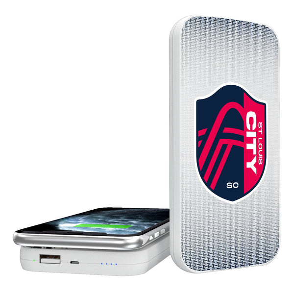 St. Louis CITY SC  Linen 5000mAh Portable Wireless Charger