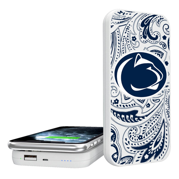 Pennsylvania State University Nittany Lions Paisley 5000mAh Portable Wireless Charger