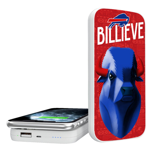 Buffalo Bills 2024 Illustrated Limited Edition 5000mAh Portable Wireless Charger
