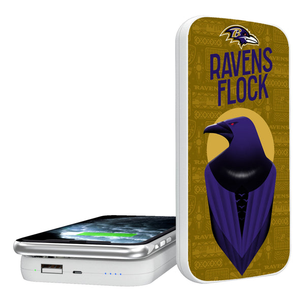 Baltimore Ravens 2024 Illustrated Limited Edition 5000mAh Portable Wireless Charger