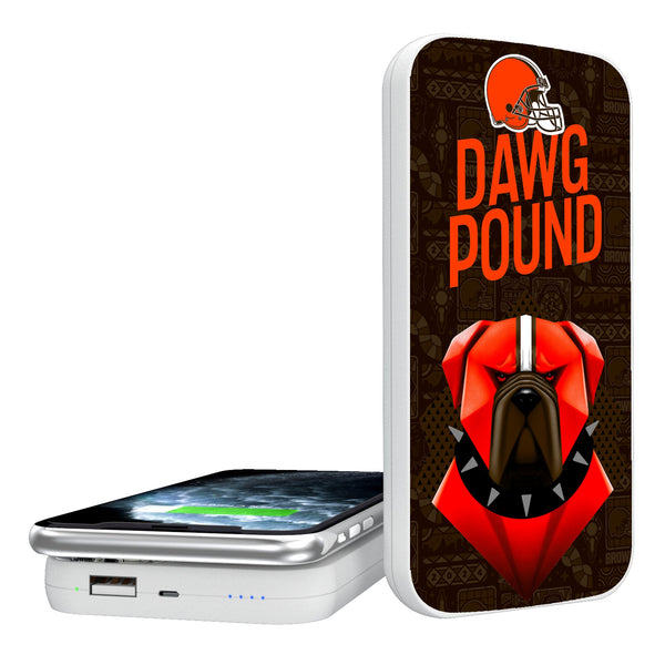 Cleveland Browns 2024 Illustrated Limited Edition 5000mAh Portable Wireless Charger