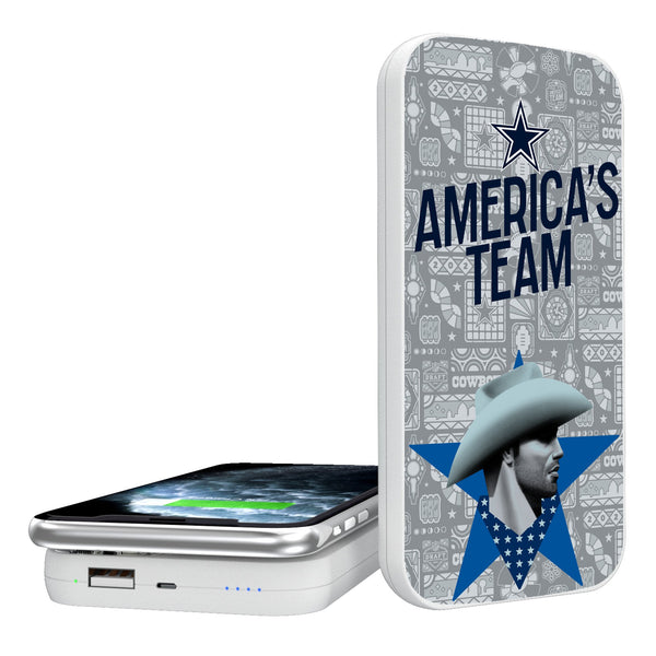Dallas Cowboys 2024 Illustrated Limited Edition 5000mAh Portable Wireless Charger