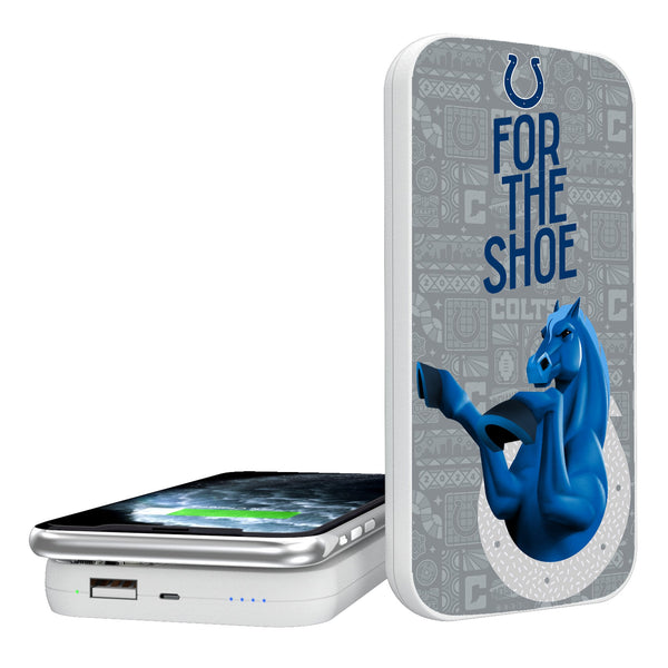 Indianapolis Colts 2024 Illustrated Limited Edition 5000mAh Portable Wireless Charger