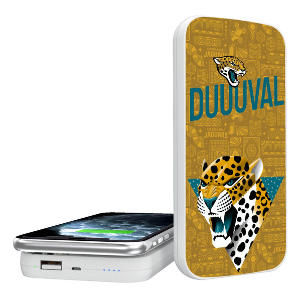 Jacksonville Jaguars 2024 Illustrated Limited Edition 5000mAh Portable Wireless Charger