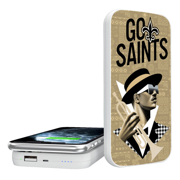 New Orleans Saints 2024 Illustrated Limited Edition 5000mAh Portable Wireless Charger