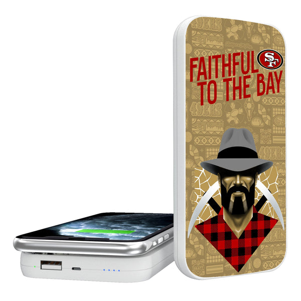 San Francisco 49ers 2024 Illustrated Limited Edition 5000mAh Portable Wireless Charger