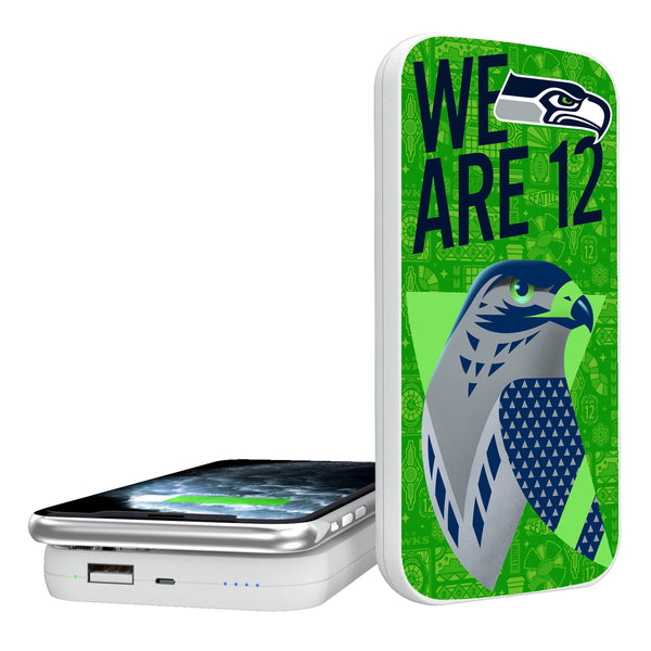 Seattle Seahawks 2024 Illustrated Limited Edition 5000mAh Portable Wireless Charger