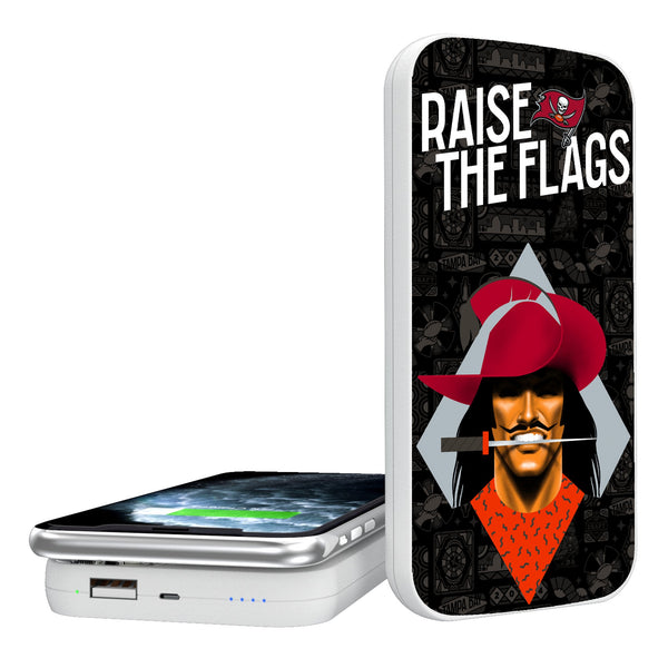 Tampa Bay Buccaneers 2024 Illustrated Limited Edition 5000mAh Portable Wireless Charger