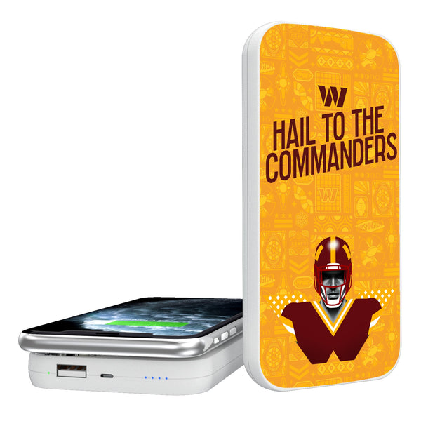Washington Commanders 2024 Illustrated Limited Edition 5000mAh Portable Wireless Charger