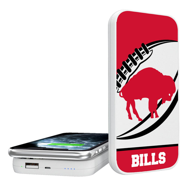 Buffalo Bills Historic Collection Passtime 5000mAh Portable Wireless Charger