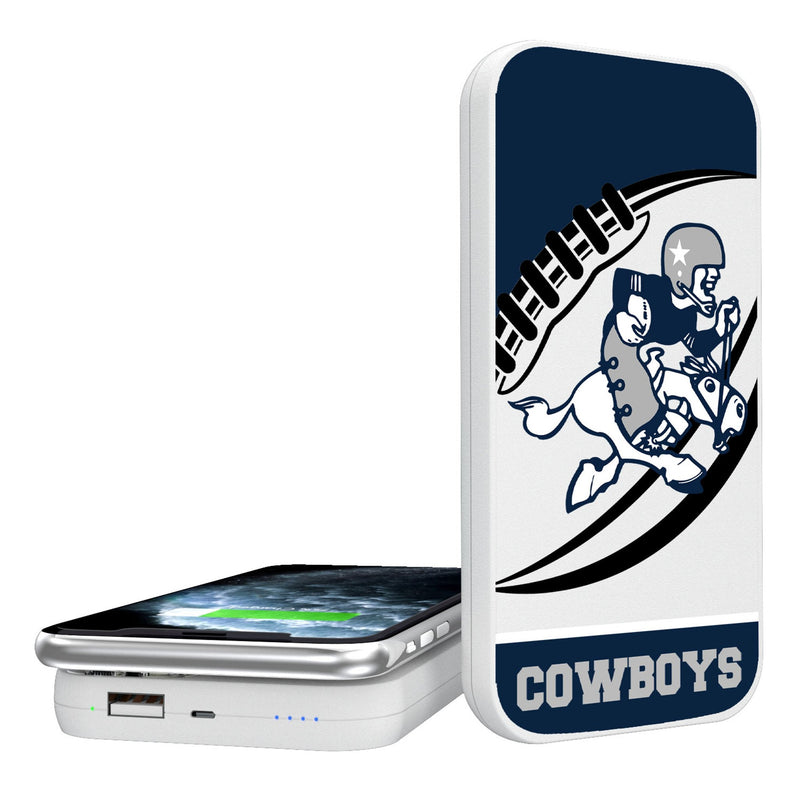 Dallas Cowboys 1966-1969 Historic Collection Passtime 5000mAh Portable Wireless Charger