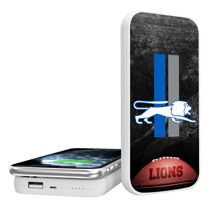 Detroit Lions Retro Legendary 5000mAh Portable Wireless Charger