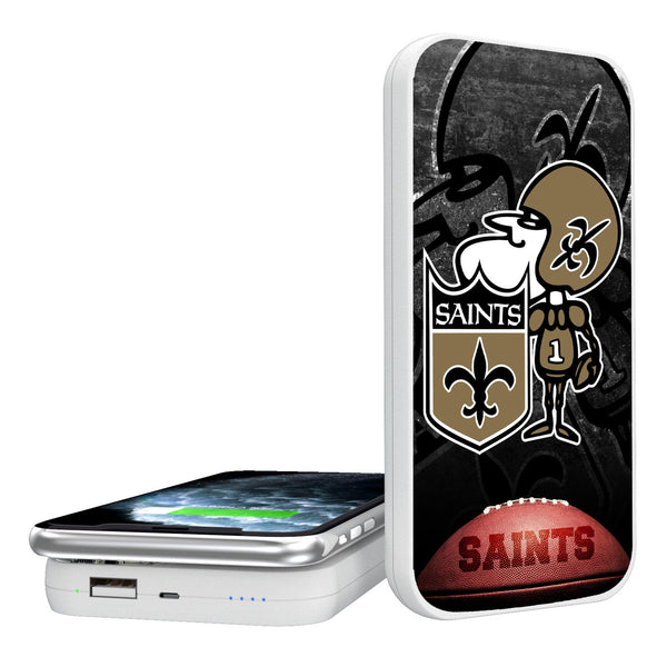 New Orleans Saints Historic Collection Legendary 5000mAh Portable Wireless Charger