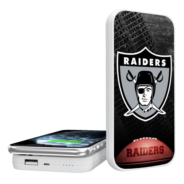 Oakland Raiders 1963 Historic Collection Legendary 5000mAh Portable Wireless Charger