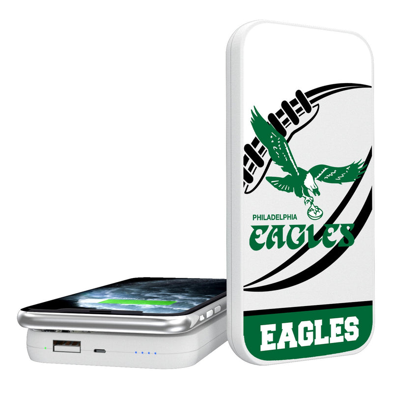 Philadelphia Eagles 1973-1995 Historic Collection Passtime 5000mAh Portable Wireless Charger