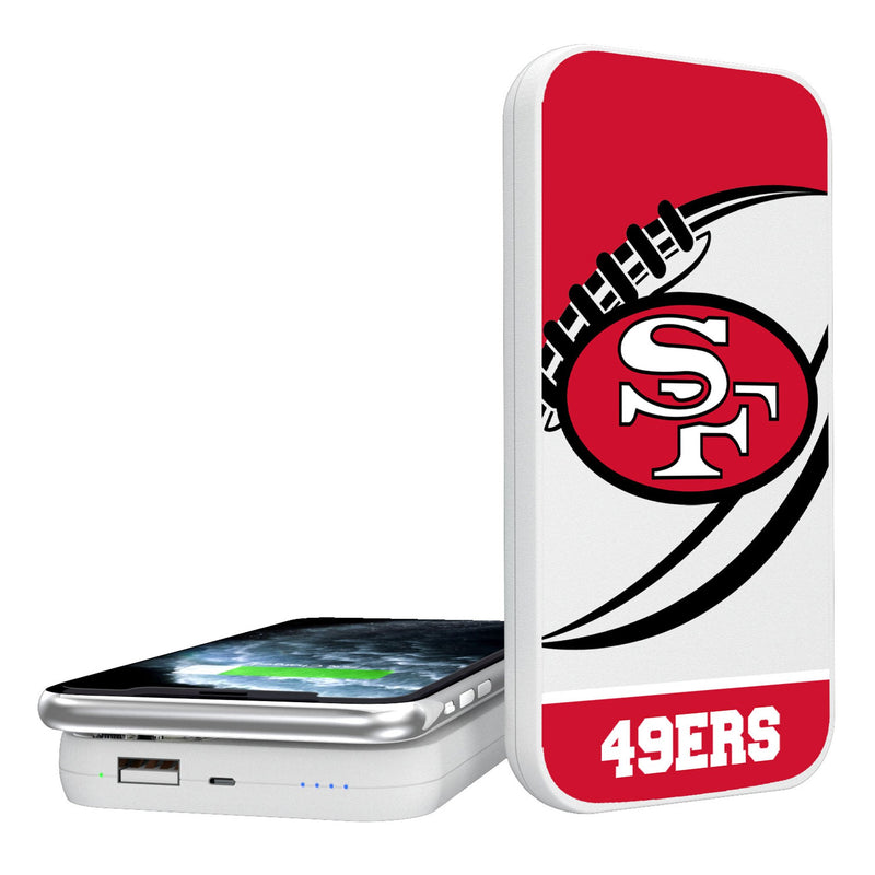 San Francisco 49ers Historic Collection Passtime 5000mAh Portable Wireless Charger