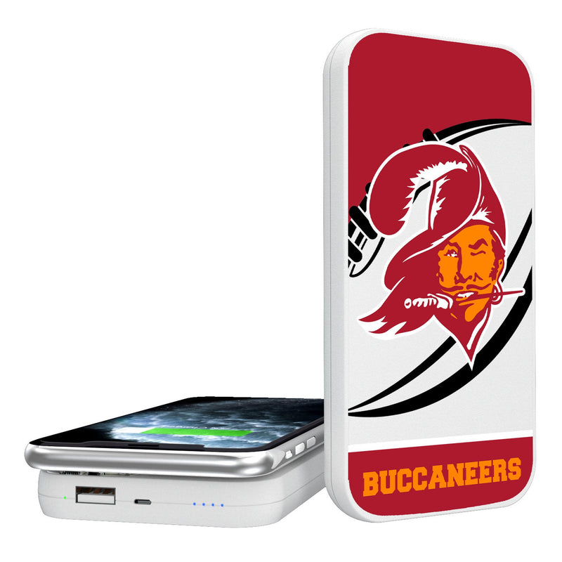 Tampa Bay Buccaneers Historic Collection Passtime 5000mAh Portable Wireless Charger