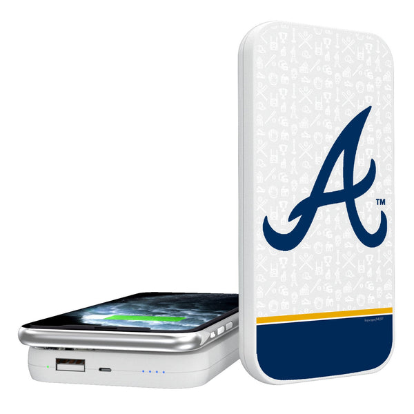 Atlanta Braves Memories Print 5000mAh Portable Wireless Charger