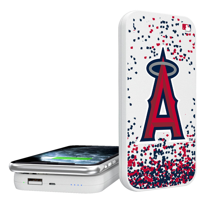 Los Angeles Angels Confetti 5000mAh Portable Wireless Charger