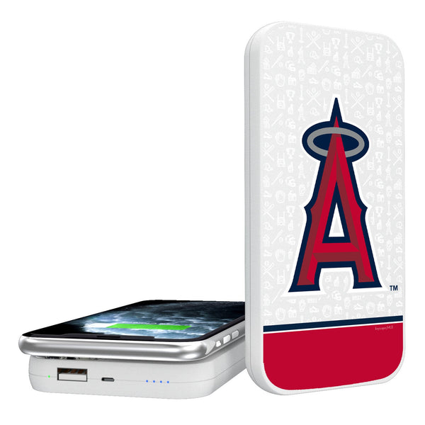 Los Angeles Angels Memories Print 5000mAh Portable Wireless Charger
