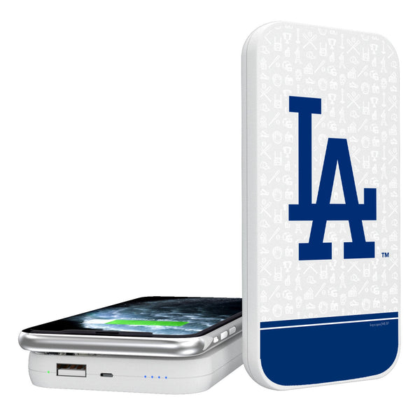 LA Dodgers Memories Print 5000mAh Portable Wireless Charger