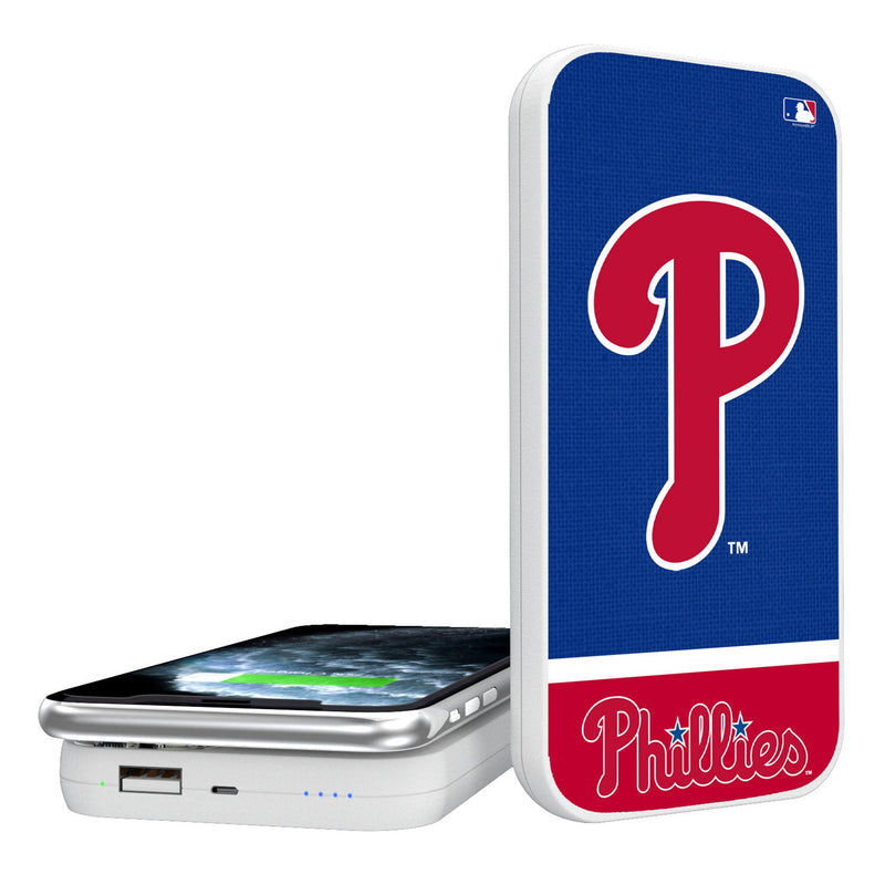 Philadelphia Phillies Endzone Solid 5000mAh Portable Wireless Charger